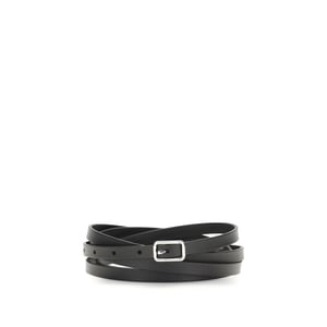 Cinturón Bos Taurus de cuero de ternera negro Givenchy