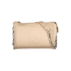 BYBLOS Bolso de Mano de Poliuretano Beige para Mujeres