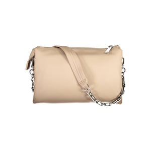 BYBLOS Bolso de Mano de Poliuretano Beige para Mujeres