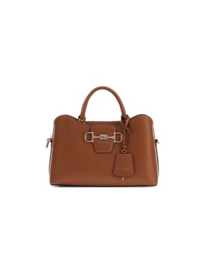 Bolso tipo satchel Guess en color cognac
