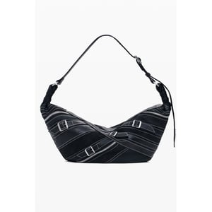 Bolso de Hombro Mujer Desigual Nero Poliuretano