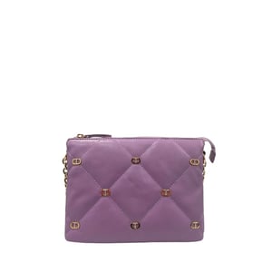 Bolso Cruzado de Cuero Sintético Morado para Mujer Twinset