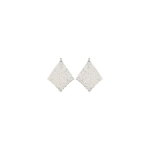 Pendientes de Bronce Plateado Rabanne