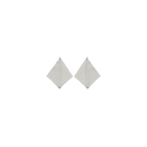 Pendientes de Bronce Plateado Rabanne