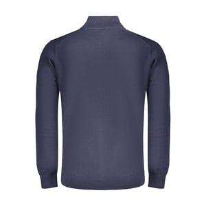 Suéter de algodón azul para hombre Noruega 1963