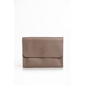 Clutch para hombre Trussardi de poliéster marrón