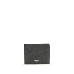 Cartera Bos Taurus de piel de ternera negra Ferragamo