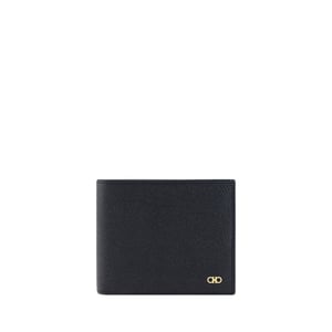 Cartera Bos Taurus de piel de ternera negra Ferragamo