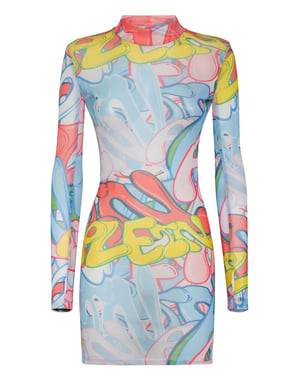 Vestido Corto Bombing Graffiti