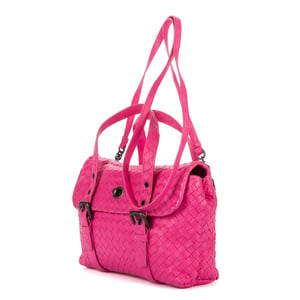 Bottega Veneta Flap Messenger  en  rosa Cuero de becerro