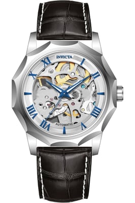 Invicta Objet D Art 69127 Reloj de Hombre - Movimiento Automático - Acero Inoxidable con Esfera Plateada - 42 mm