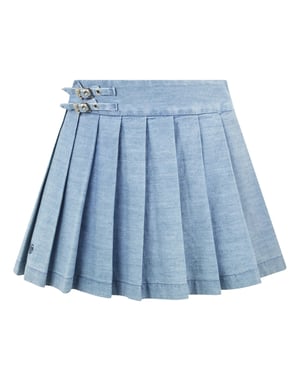 Chambray Mini Skirt