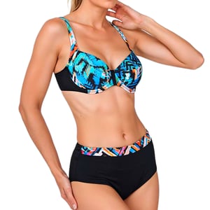 Bikini de Mujer con Aros y Parte Inferior de Cintura Alta TEGB1425C