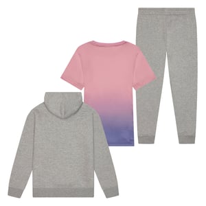 Conjunto de 3 Piezas para Niñas Genesis - Top, Pantalones de Chándal y Sudadera Multicolor 7-14 Años