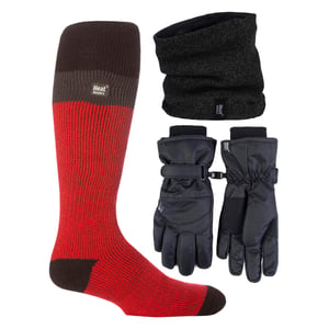 Conjunto de Esquí para Hombre: Cuello Térmico, Guantes y Calcetines Térmicos de Esquí para Invierno
