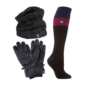 Conjunto de Esquí para Mujeres: Cuello Térmico, Guantes y Calcetines Térmicos para Esquí - Ropa de Invierno