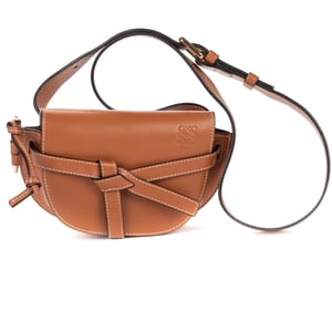 Loewe Mini Gate Waist Bag Small en  Brown Cuero de ternero