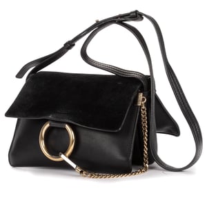 Chloé Small Faye Small en  negro Cuero de ternero
