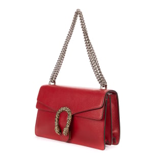 Gucci Medium Swarvoski Crystal Dionysus Medium en  Red Cuero de ternero