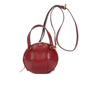 Gucci Mini Tifosa Ball Bag  en  rojo Cuero de ternero