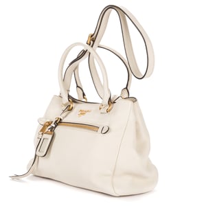 Prada Convertible Open Tote  en  marfil Cuero de ternero