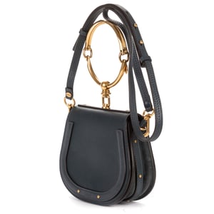 Chloé Small Nile Bracelet Bag Small en  Marina Cuero de ternero