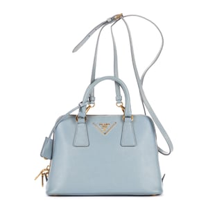 Prada Small Promenade Small en  azul Cuero de ternero