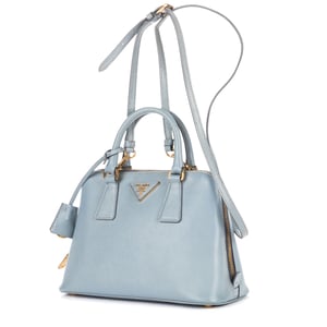 Prada Small Promenade Small en  azul Cuero de ternero