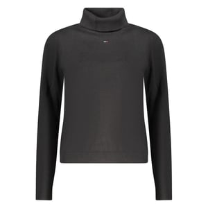 Suéter de mujer negro de algodón Tommy Hilfiger