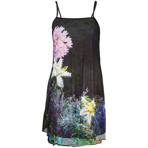 Vestido de mujer de poliéster negro Desigual