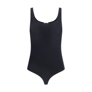Body de algodón negro Wolford