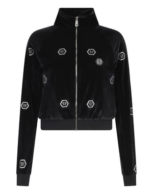 Chenille Tracksuit Jacket Mini Monogram Crystal Monogram