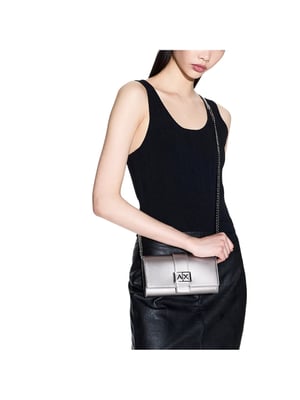Bolso de hombro Armani Exchange Signature para mujer