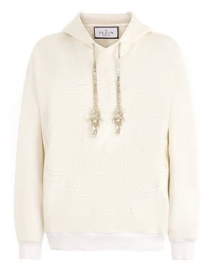 Washed Hoodie Tennis Club Crystals