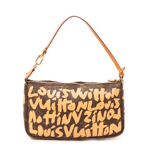 Louis Vuitton Pochette Accessoires  en  marrón Lienzo recubierto
