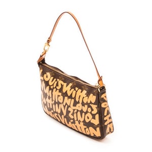 Louis Vuitton Pochette Accessoires  en  marrón Lienzo recubierto