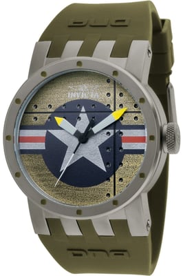 Invicta DNA 11648 Reloj de Hombre - Movimiento de Cuarzo - Acero Inoxidable con Esfera Verde - 46 mm