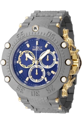Invicta Subaqua 48193 Reloj de Hombre - Movimiento de Cuarzo - Acero Inoxidable con Esfera Azul - 52 mm