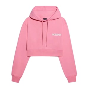 Sudadera Con Capucha Corta Rosa Jacquemus Le Sweatshirt Court