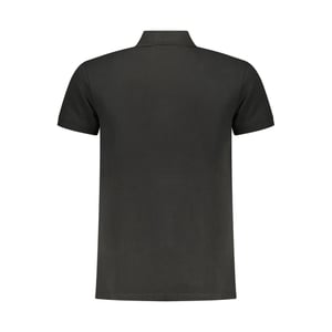 Polo Negro Con Logo De Triángulo De Iceberg