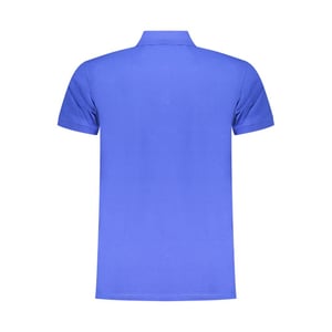 Polo Azul Con Logo De Triángulo De Iceberg