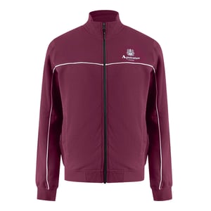 Sudadera De Cuello Alto Color Cordobán Con Ribetes Aquascutum Active