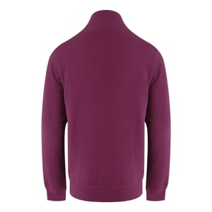 Sudadera De Cuello Alto Color Cordobán Con Ribetes Aquascutum Active