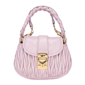 Miu Miu Coffer Handbag  en  rosa Cuero de ternero