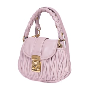 Miu Miu Coffer Handbag  en  rosa Cuero de ternero