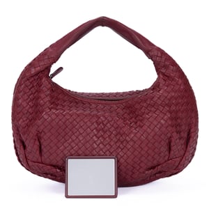 Bottega Veneta Veneta Hobo Large en  Borgoña Cuero de ternero
