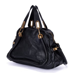 Chloé Medium Paraty Medium en  negro Cuero de ternero