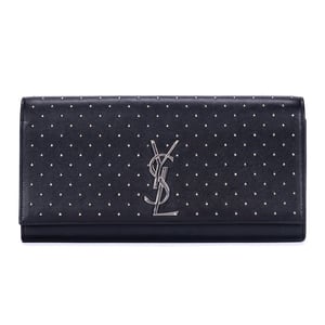 Yves Saint Laurent Studed Kate Clutch  en  negro Cuero de ternero