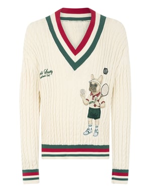 V-Neck Pullover Plein Tennis