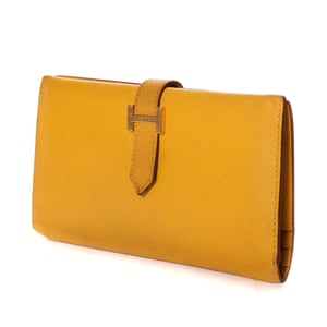 Hermès Bearn Wallet  en  amarillo Cuero de ternero